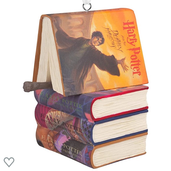 Harry Potter Books and Wand Ornament - Picture 4 of 5